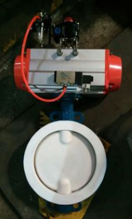 D67(4)1X/F氣動襯氟蝶閥