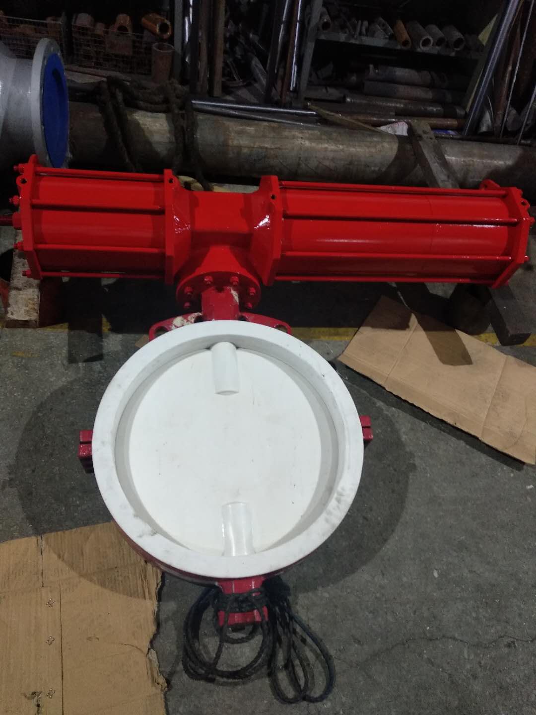 D671F4氣動襯氟蝶閥