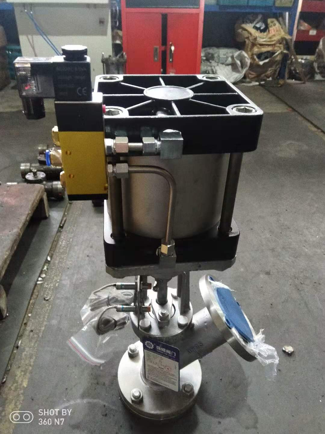 鋁合金氣動膠管閥，氣動管夾閥